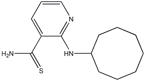 2-(cyclooctylamino)pyridine-3-carbothioamide Struktur