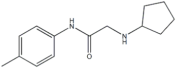 2-(cyclopentylamino)-N-(4-methylphenyl)acetamide Struktur