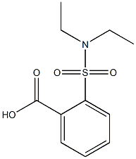 2-(diethylsulfamoyl)benzoic acid Struktur