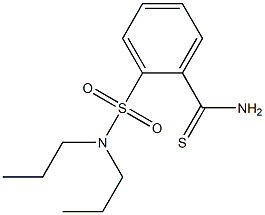 2-(dipropylsulfamoyl)benzene-1-carbothioamide Struktur