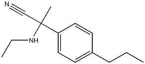 2-(ethylamino)-2-(4-propylphenyl)propanenitrile Struktur