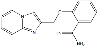 2-(imidazo[1,2-a]pyridin-2-ylmethoxy)benzenecarboximidamide Struktur