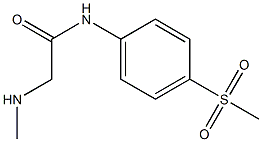 2-(methylamino)-N-[4-(methylsulfonyl)phenyl]acetamide Struktur