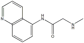 2-(methylamino)-N-quinolin-5-ylacetamide Struktur