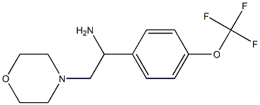 2-(morpholin-4-yl)-1-[4-(trifluoromethoxy)phenyl]ethan-1-amine Struktur