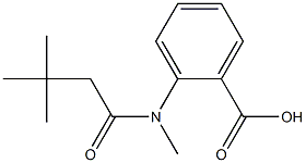 2-(N,3,3-trimethylbutanamido)benzoic acid Struktur