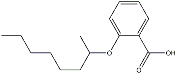 2-(octan-2-yloxy)benzoic acid Struktur