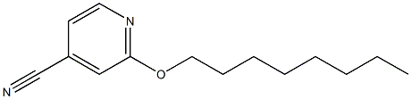 2-(octyloxy)pyridine-4-carbonitrile Struktur