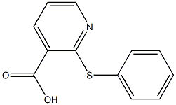 2-(phenylsulfanyl)pyridine-3-carboxylic acid Struktur