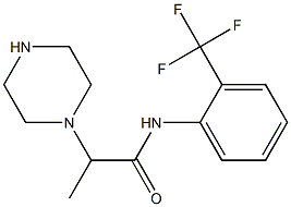 2-(piperazin-1-yl)-N-[2-(trifluoromethyl)phenyl]propanamide Struktur