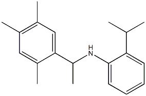 2-(propan-2-yl)-N-[1-(2,4,5-trimethylphenyl)ethyl]aniline Struktur