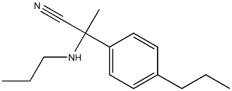 2-(propylamino)-2-(4-propylphenyl)propanenitrile Struktur