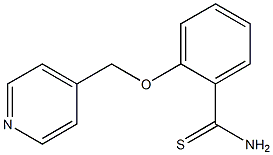 2-(pyridin-4-ylmethoxy)benzenecarbothioamide Struktur