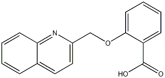 2-(quinolin-2-ylmethoxy)benzoic acid Struktur