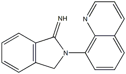 2-(quinolin-8-yl)-2,3-dihydro-1H-isoindol-1-imine Struktur