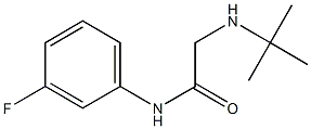 2-(tert-butylamino)-N-(3-fluorophenyl)acetamide Struktur