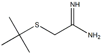 2-(tert-butylsulfanyl)ethanimidamide Struktur