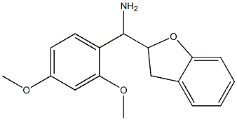 2,3-dihydro-1-benzofuran-2-yl(2,4-dimethoxyphenyl)methanamine Struktur