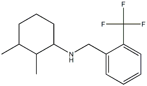 2,3-dimethyl-N-{[2-(trifluoromethyl)phenyl]methyl}cyclohexan-1-amine Struktur