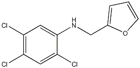 2,4,5-trichloro-N-(furan-2-ylmethyl)aniline Struktur