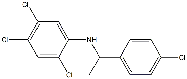 2,4,5-trichloro-N-[1-(4-chlorophenyl)ethyl]aniline Struktur