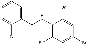 2,4,6-tribromo-N-[(2-chlorophenyl)methyl]aniline Struktur