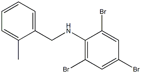 2,4,6-tribromo-N-[(2-methylphenyl)methyl]aniline Struktur