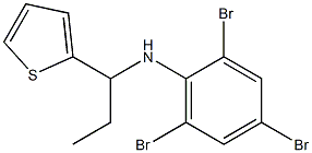 2,4,6-tribromo-N-[1-(thiophen-2-yl)propyl]aniline Struktur