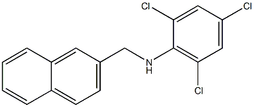 2,4,6-trichloro-N-(naphthalen-2-ylmethyl)aniline Struktur