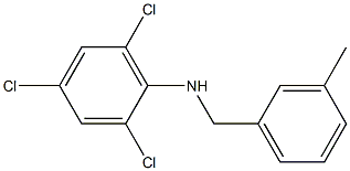 2,4,6-trichloro-N-[(3-methylphenyl)methyl]aniline Struktur