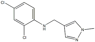 2,4-dichloro-N-[(1-methyl-1H-pyrazol-4-yl)methyl]aniline Struktur