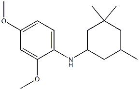 2,4-dimethoxy-N-(3,3,5-trimethylcyclohexyl)aniline Struktur