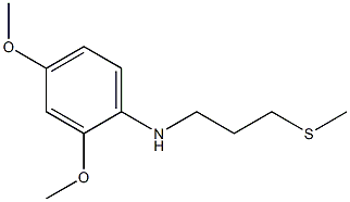 2,4-dimethoxy-N-[3-(methylsulfanyl)propyl]aniline Struktur