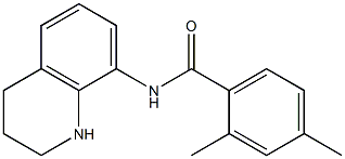 2,4-dimethyl-N-(1,2,3,4-tetrahydroquinolin-8-yl)benzamide Struktur