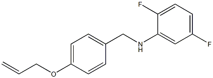 2,5-difluoro-N-{[4-(prop-2-en-1-yloxy)phenyl]methyl}aniline Struktur