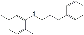 2,5-dimethyl-N-(4-phenylbutan-2-yl)aniline Struktur