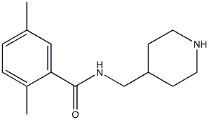 2,5-dimethyl-N-(piperidin-4-ylmethyl)benzamide Struktur