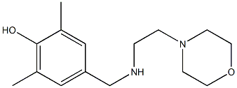 2,6-dimethyl-4-({[2-(morpholin-4-yl)ethyl]amino}methyl)phenol Struktur