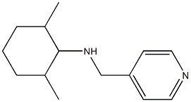 2,6-dimethyl-N-(pyridin-4-ylmethyl)cyclohexan-1-amine Struktur