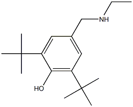 2,6-di-tert-butyl-4-[(ethylamino)methyl]phenol Struktur