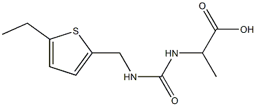 2-[({[(5-ethylthien-2-yl)methyl]amino}carbonyl)amino]propanoic acid Struktur