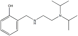 2-[({2-[bis(propan-2-yl)amino]ethyl}amino)methyl]phenol Struktur