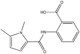 2-[(1,5-dimethyl-1H-pyrrole-2-)(methyl)amido]benzoic acid Struktur