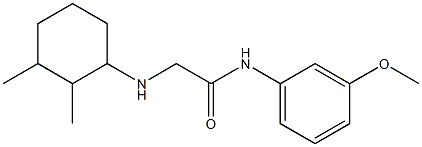 2-[(2,3-dimethylcyclohexyl)amino]-N-(3-methoxyphenyl)acetamide Struktur