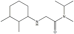 2-[(2,3-dimethylcyclohexyl)amino]-N-methyl-N-(propan-2-yl)acetamide Struktur