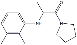 2-[(2,3-dimethylphenyl)amino]-1-(pyrrolidin-1-yl)propan-1-one Struktur