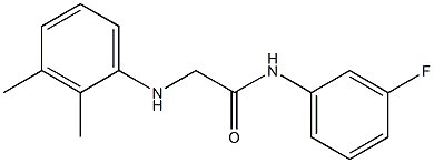 2-[(2,3-dimethylphenyl)amino]-N-(3-fluorophenyl)acetamide Struktur