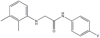 2-[(2,3-dimethylphenyl)amino]-N-(4-fluorophenyl)acetamide Struktur