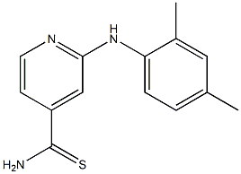 2-[(2,4-dimethylphenyl)amino]pyridine-4-carbothioamide Struktur