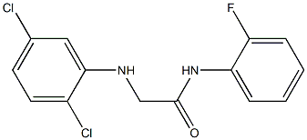 2-[(2,5-dichlorophenyl)amino]-N-(2-fluorophenyl)acetamide Struktur